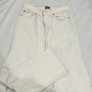 BDG white wide leg jeans